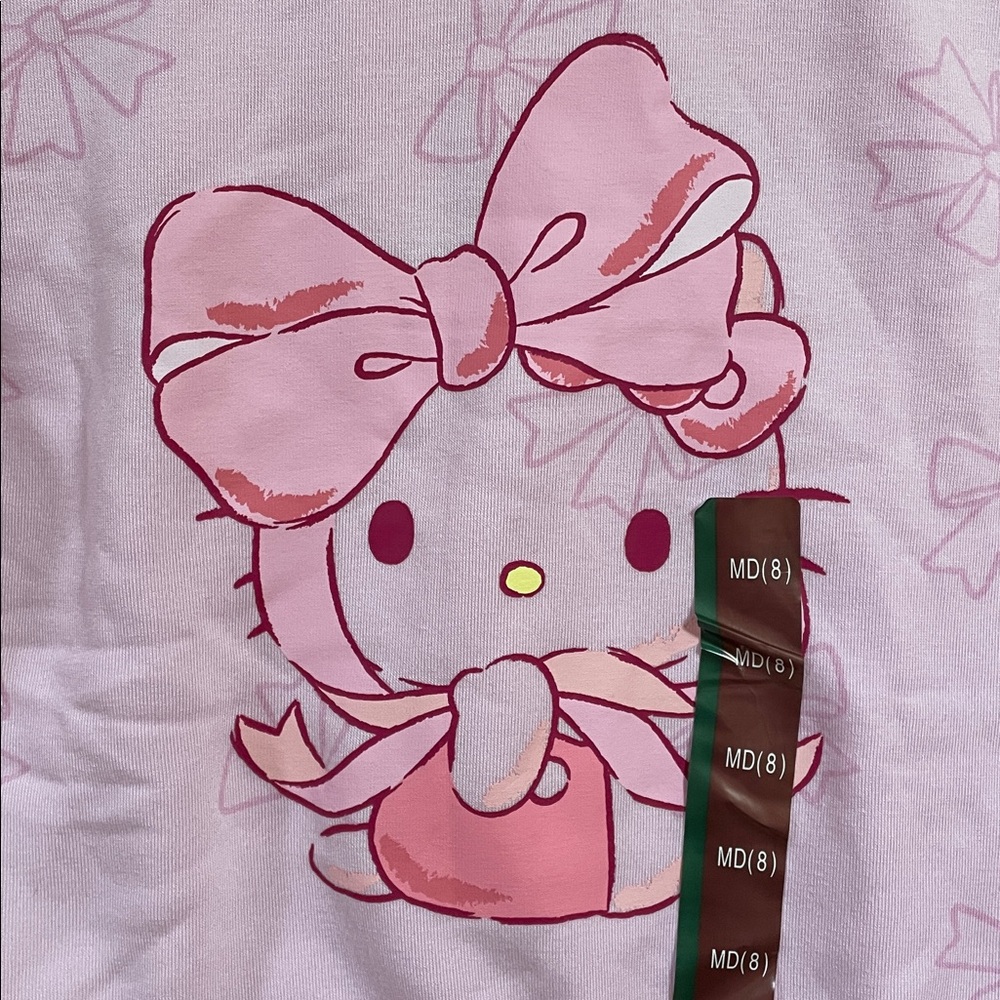 Hello Kitty Light Pink Bow Fleece Sweatshirt Kids Size Medium (Brand New) - Picture 4 of 10